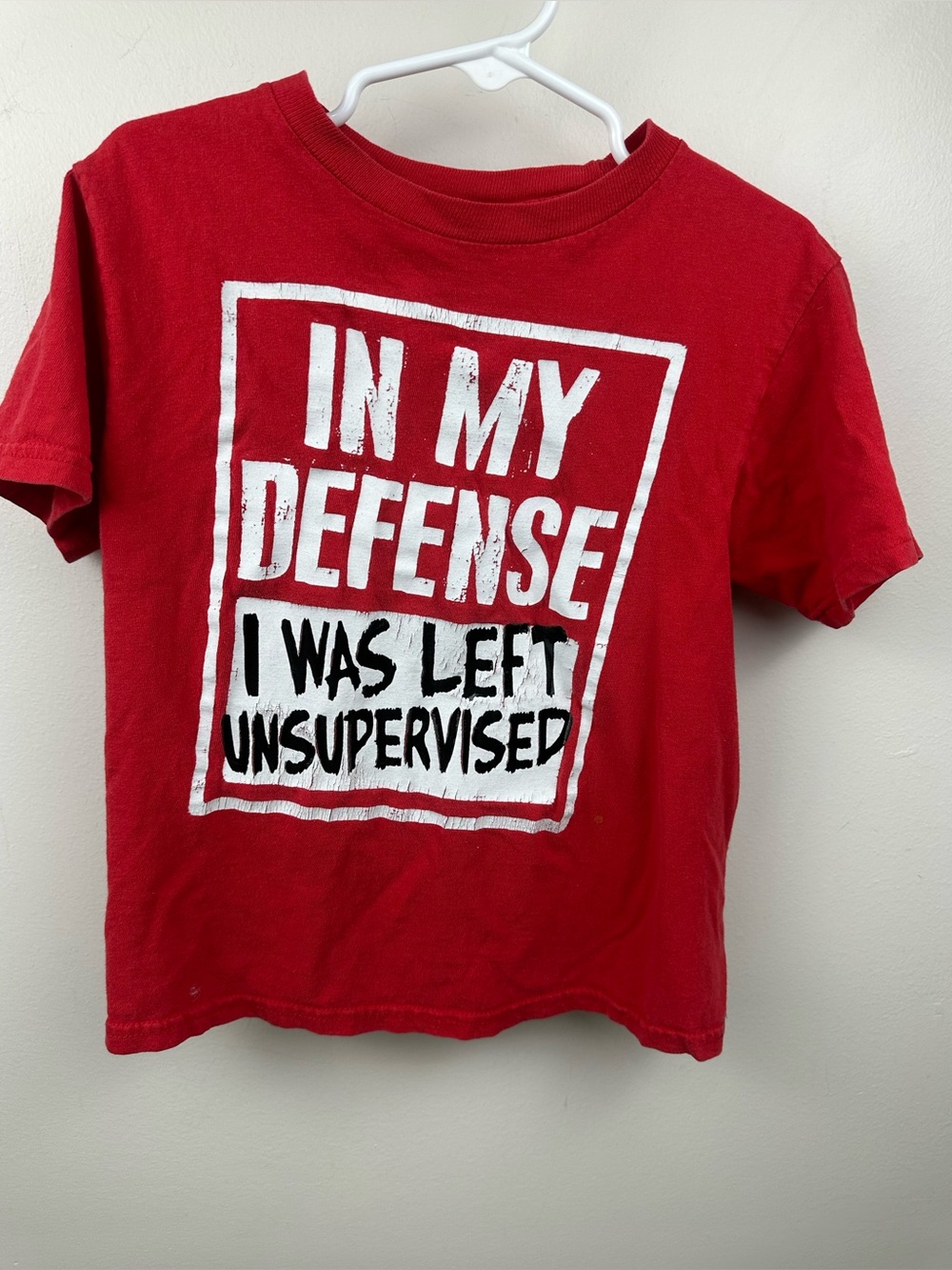 Graphic Tee - "In My Defense I Was Left Unsupervised" Toddlers 3-5